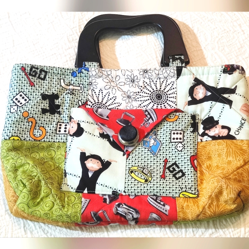 RETRO HANDMADE FABRIC PURSE